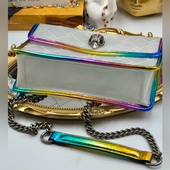 🆕 KURT GEIGER LONDON 🧿 NWOT Vinyl Medium Kensington Convertible Crossbody Bag - Picture 6 of 14